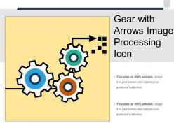 Gear with arrows image processing icon
