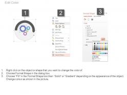 Gears for data visualization powerpoint slides