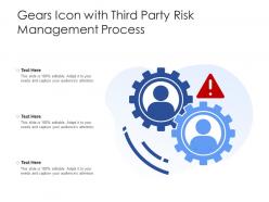 Gears Icon With Third Party Risk Management Process