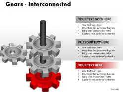 Gears interconnected powerpoint presentation slides