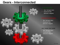 Gears interconnected powerpoint presentation slides db