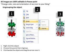 12049230 style variety 1 gears 3 piece powerpoint presentation diagram infographic slide