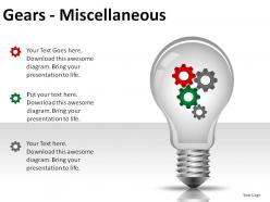 Gears misc powerpoint presentation slides