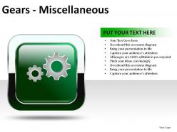 Gears misc powerpoint presentation slides