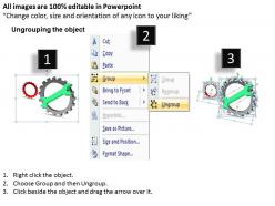 26104072 style variety 1 gears 1 piece powerpoint presentation diagram infographic slide