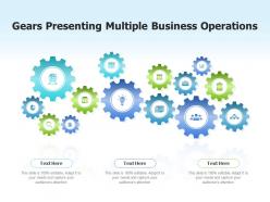 Gears presenting multiple business operations