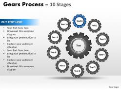 Gears process 10 stages