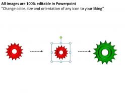Gears process 10 stages style 1 powerpoint slides and ppt templates 0412