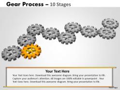 Gears process 10 stages style 2 powerpoint slides and ppt