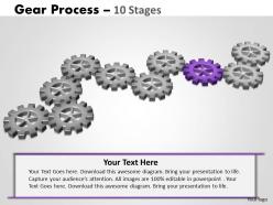 Gears process 10 stages style 2 powerpoint slides and ppt