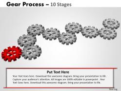 Gears process 10 stages style 2 powerpoint slides and ppt templates 0412