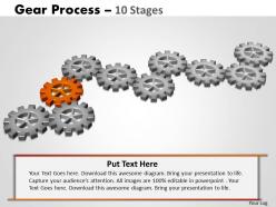 Gears process 10 stages style 2 powerpoint slides and ppt templates 0412