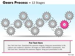 Gears process 12 stages style 1 powerpoint slides and ppt