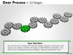 Gears process 12 stages style 2 powerpoint slides and ppt templates