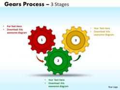 Gears process 3 stages style 1 powerpoint slides and ppt templates