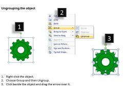 54634174 style variety 1 gears 3 piece powerpoint presentation diagram infographic slide
