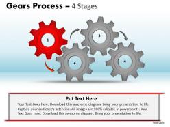 Gears process 4 stages style 1 powerpoint slides and ppt templates 0412