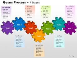 Gears process 7 stages powerpoint slides