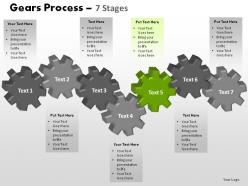 Gears process 7 stages powerpoint slides