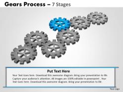 Gears process 7 stages style 2 powerpoint slides and ppt templates 0412