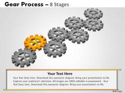 Gears process 8 stages style 2 powerpoint slides and ppt templates 0412