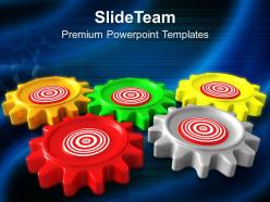 Gears target business mechanism powerpoint templates ppt themes and graphics 0313