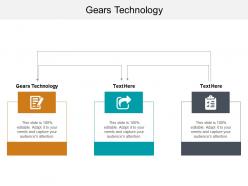 Gears technology ppt powerpoint presentation file designs cpb