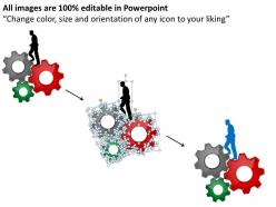 7175203 style variety 1 gears 3 piece powerpoint presentation diagram infographic slide