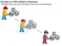 88114610 style variety 1 gears 1 piece powerpoint presentation diagram infographic slide