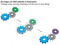 96911499 style variety 1 gears 3 piece powerpoint presentation diagram infographic slide