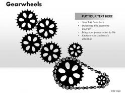 Gearwheels powerpoint presentation slides