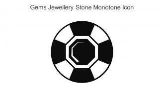 Gems Jewellery Stone Monotone Icon In Powerpoint Pptx Png And Editable Eps Format