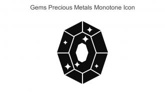 Gems Precious Metals Monotone Icon In Powerpoint Pptx Png And Editable Eps Format