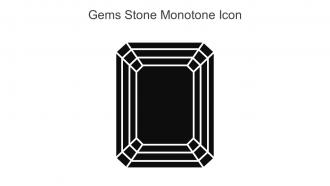 Gems Stone Monotone Icon In Powerpoint Pptx Png And Editable Eps Format
