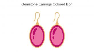 Gemstone Earrings Colored Icon In Powerpoint Pptx Png And Editable Eps Format