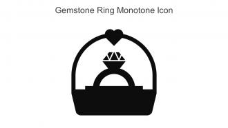 Gemstone Ring Monotone Icon In Powerpoint Pptx Png And Editable Eps Format