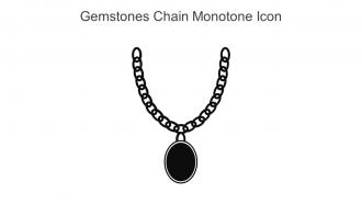 Gemstones Chain Monotone Icon In Powerpoint Pptx Png And Editable Eps Format