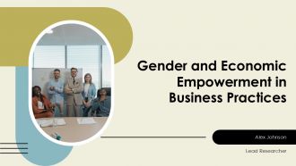 Gender And Economic Empowerment In Business Practices PPT Template ACP