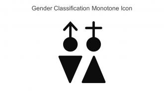 Gender Classification Monotone Icon In Powerpoint Pptx Png And Editable Eps Format