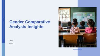 Gender Comparative Analysis Insights PPT Demonstration AT