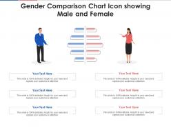 Gender Comparison Chart Icon Showing Male And Female