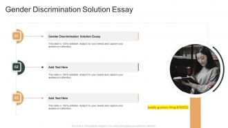 Gender Discrimination Solution Essay In Powerpoint And Google Slides Cpb