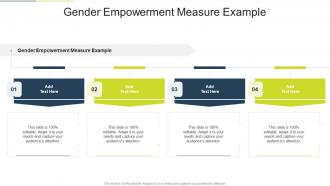 Gender Empowerment Measure Example In Powerpoint And Google Slides Cpb