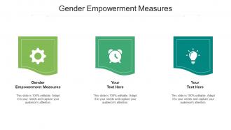 Gender empowerment measures ppt powerpoint presentation infographic cpb