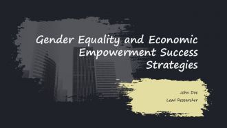 Gender Equality And Economic Empowerment Success Strategies PPT Summary ACP