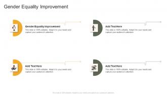 Gender Equality Improvement In Powerpoint And Google Slides Cpb