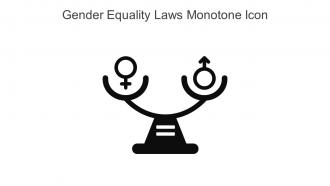Gender Equality Laws Monotone Icon In Powerpoint Pptx Png And Editable Eps Format