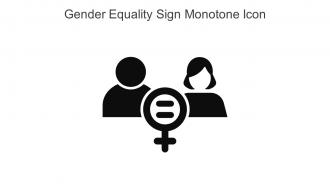 Gender Equality Sign Monotone Icon In Powerpoint Pptx Png And Editable Eps Format
