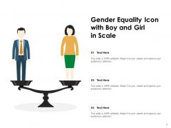 Gender Equality Symbols Concept Teaching Board Scale