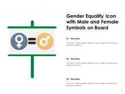 Gender Equality Symbols Concept Teaching Board Scale